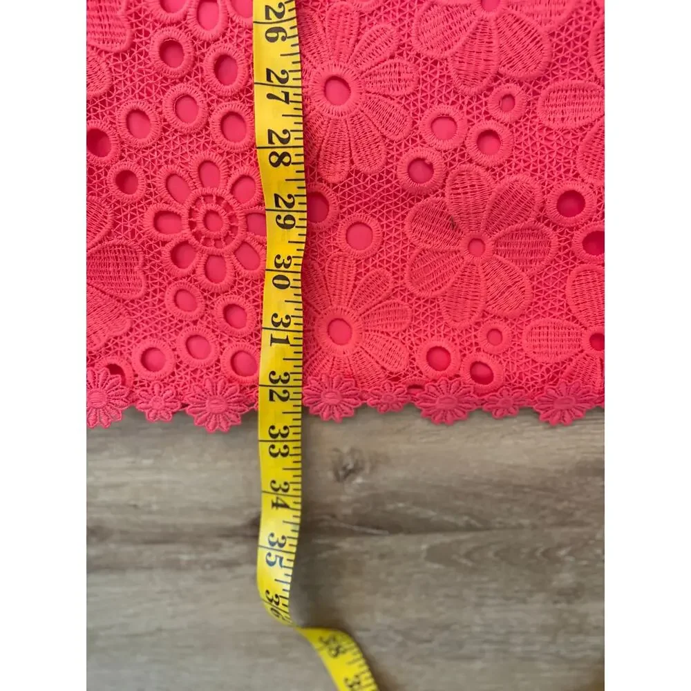 Kate Spade Shore Thing hot pink lace shift dress